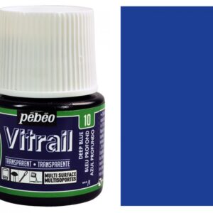 Barva na sklo Vitrail 45ml – 10 modrá tmavá