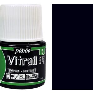 Barva na sklo Vitrail 45ml – 15 černá