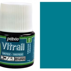 Barva na sklo Vitrail 45ml – 17 tyrkysová