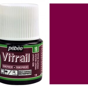 Barva na sklo Vitrail 45ml – 19 červeno-fialová