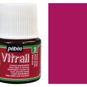 Barva na sklo Vitrail 45ml – 31 starorůžová