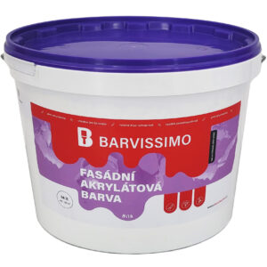 Barvissimo fasádní akrylátová barva – Bílá 14L