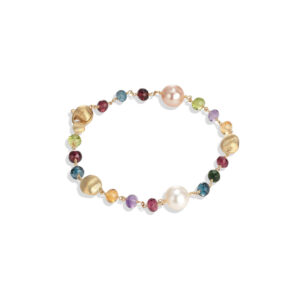 Zlatý Náramek Marco Bicego Africa s Perly a Polodrahokamy