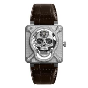 Bell & Ross BR-01 Laughing Skull Full Diamond BR01-SKULL-SK-FLD