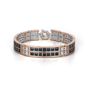 Zlatý Pánský Náramek Baraka z Kombinovaného Zlata BR351011