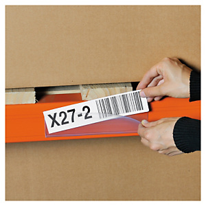 10x Držák na štítky 25x1000mm, samolepicí, na regály, včetně štítku