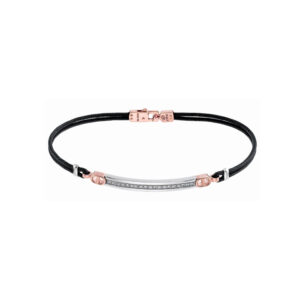 Zlatý Pánský Náramek Zancan s Diamanty