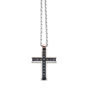 Zlatý Přívěsek kříž Zancan Couture First EC300RB