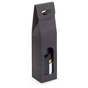 50x Elegantní obal na víno se zrnitou texturou pro 1 láhev 90x90x385mm