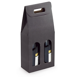 30x Elegantní obal na víno se zrnitou texturou pro 2 láhve 90x180x385mm