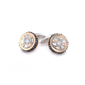 Zlaté Manžetové Knoflíčky Zancan Black Magic EPO124RB