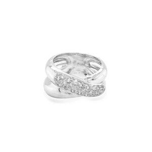 Beny Jewellery Dámský Prsten se Zirkony z Bílého Zlata