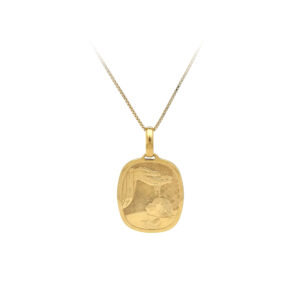 Beny Jewellery Posvátný Křest – Zlatý Medailon Víry a Milosrdenství