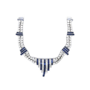 Beny Jewellery Dámský Náhrdelník z Bílého Zlata se Swarovski Kamínky