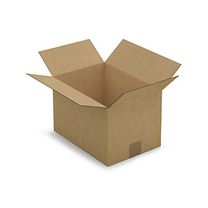 25x Kartonová krabice 310x220x200mm, hnědá, klopová,třívrstvá vlnitá lepenka (3VVL) | RAJA
