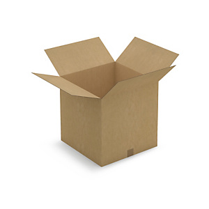 20x Kartonová krabice 450x450x450mm, hnědá, klopová,třívrstvá vlnitá lepenka (3VVL) | RAJA