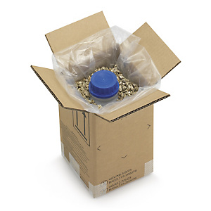 5x Klopové krabice na nebezpečné zboží, 150x150x270 mm