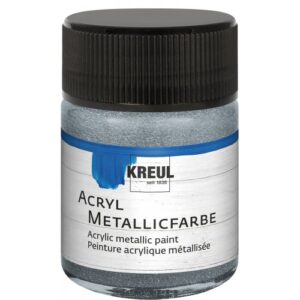 Akrylová barva metalická KREUL 50 ml STŘÍBRNÁ