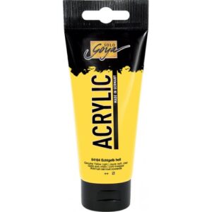 Akrylová barva SOLO GOYA 100 ml SVĚTLE ŽLUTÁ