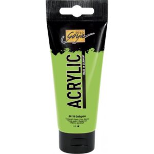 Akrylová barva SOLO GOYA 100 ml ŽLUTOZELENÁ