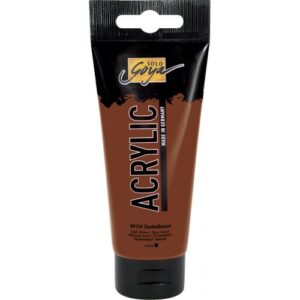 Akrylová barva SOLO GOYA 100 ml TMAVĚ HNĚDÁ