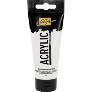 Akrylová barva SOLO GOYA EFEKT 100 ml PERLEŤOVÁ BÍLÁ