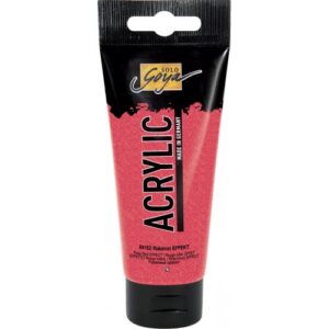 Akrylová barva SOLO GOYA EFEKT 100 ml RUBÍNOVÁ ČERVENÁ