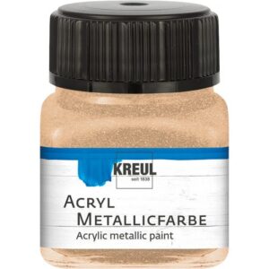 Akrylová barva metalická KREUL 20 ml ŠAMPAŇSKÁ