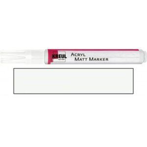 Akrylový fix matný KREUL medium BÍLÁ