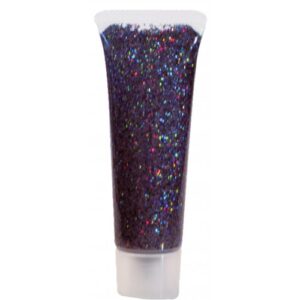 Třpytivý gel 18 ml – ČERNÁ holografická