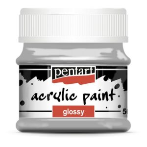 Akrylová barva lesklá PENTART 50 ml ŠEDÁ