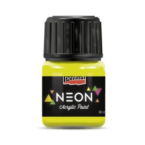 Akrylová barva NEON PENTART 30 ml ŽLUTÁ