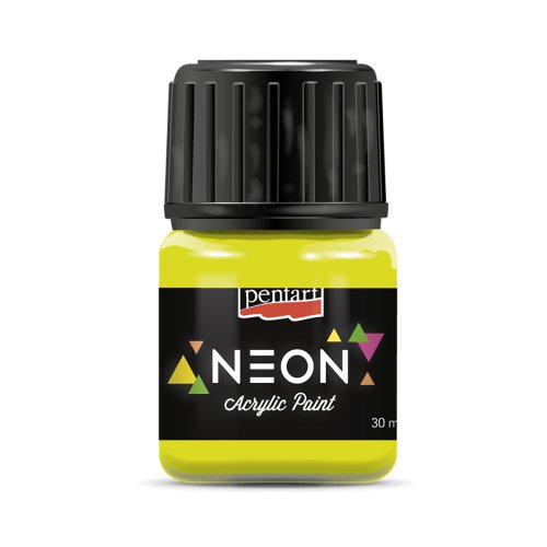 Akrylová barva NEON PENTART 30 ml ŽLUTÁ