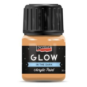 Akrylová barva svítící ve tmě PENTART 30 ml ORANŽOVÁ