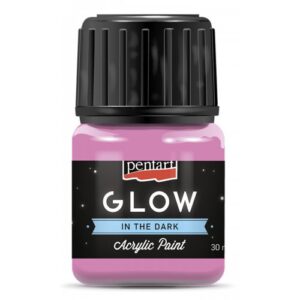 Akrylová barva svítící ve tmě PENTART 30 ml RŮŽOVÁ