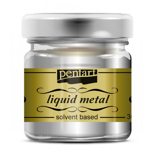 Tekutý kov PENTART 30 ml STŘÍBRNÁ