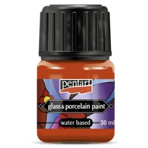 Barva na sklo a porcelán PENTART 30 ml ORANŽOVÁ