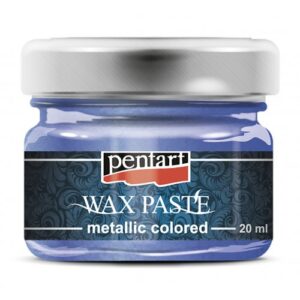 Vosková pasta barevná metalická PENTART 20 ml MODRÁ
