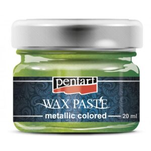 Vosková pasta barevná metalická PENTART 20 ml  ZELENÁ