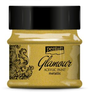 Akrylová barva metalická zářivá PENTART 50 ml ZLATÁ