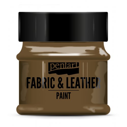 Barva na kůži a textil PENTART 50 ml TMAVÁ HNĚDÁ