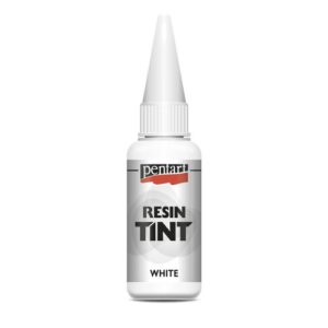 Barva do pryskyřice krycí PENTART 20 ml  BÍLÁ