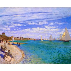 Vyšívání křížkové sada – Monet – Regata v Sainte-Adresse 32 x 40 cm