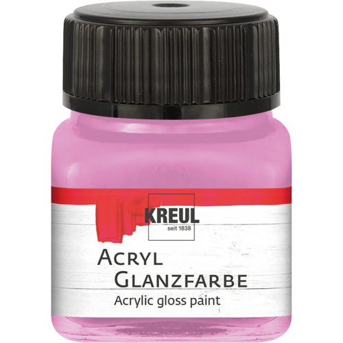 Akrylová barva lesklá KREUL 20 ml RŮŽOVÁ