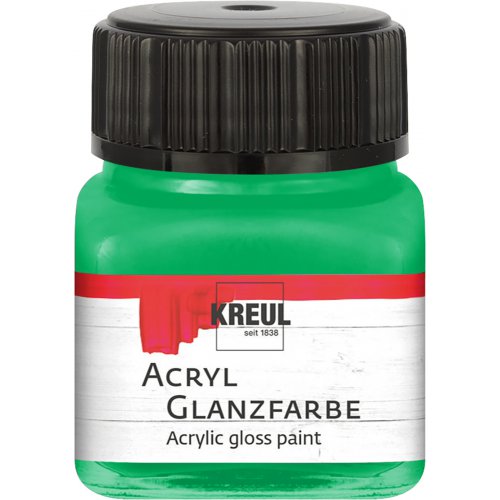 Akrylová barva lesklá KREUL 20 ml ZELENÁ