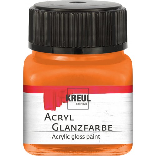 Akrylová barva lesklá KREUL 20 ml ORANŽOVÁ