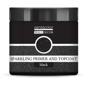 Třpytivý základní a vrchní lak WALL DECOR 500 ml ČERNÁ