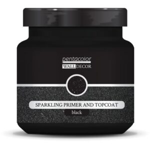 Třpytivý základní a vrchní lak WALL DECOR 1000 ml ČERNÁ