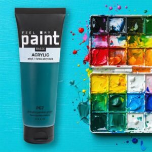 Akrylová barva FeelMyPaint 120 ml FTALOVÁ ZELENÁ