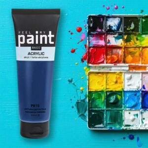 Akrylová barva FeelMyPaint 120 ml FTALOVÁ MODRÁ